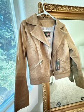 New VERA PELLE FLORENCE ITALY leather jacket